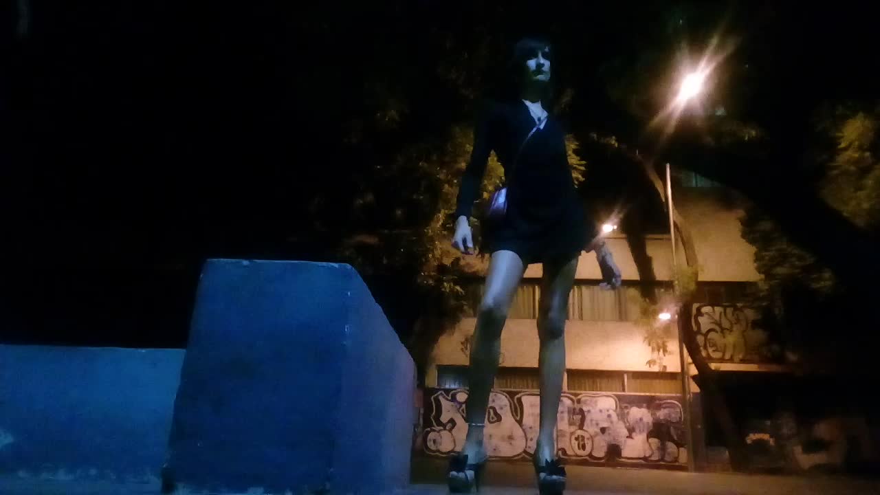 FerLaFemme - Oiled legs on citynight