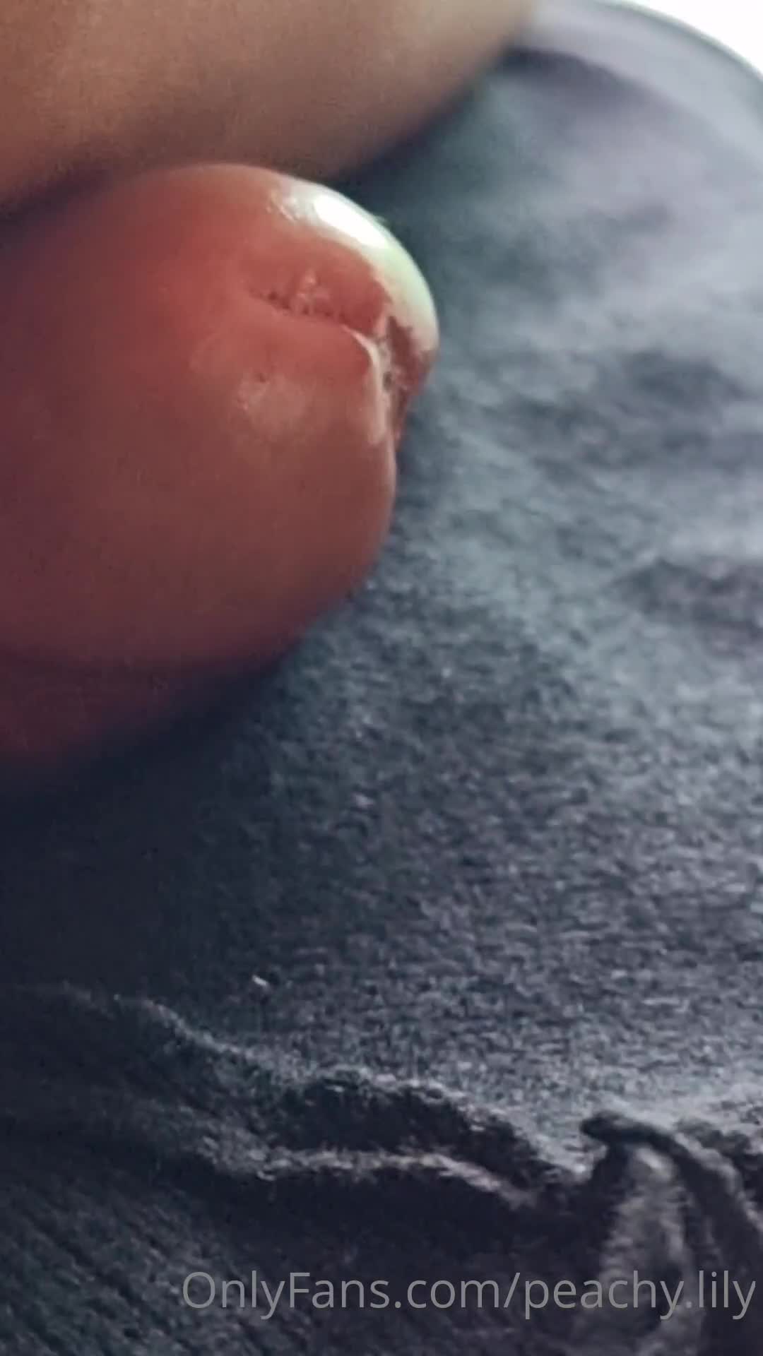 Close up cumshot